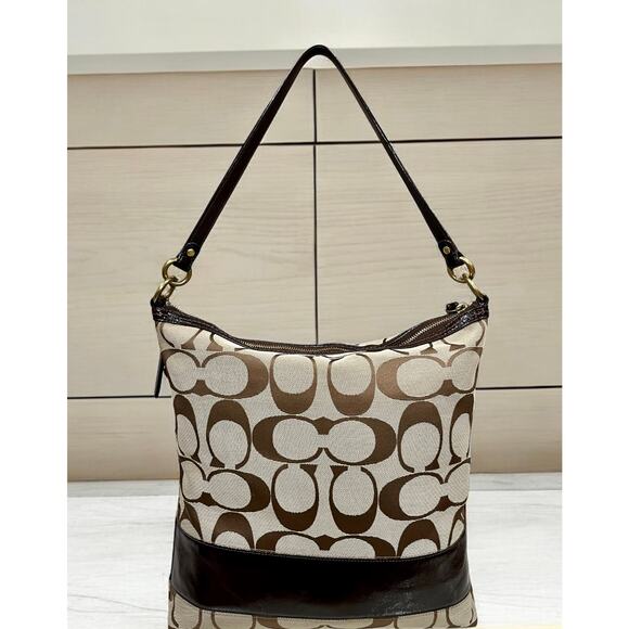 Y2K Coach 12824 Chelsea Signature Stripe Hobo Bag & Signature Long Wallet - Picture 3 of 16